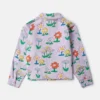 Flower Print Collared Jacket Flower Print Collared Jacket