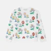 Flower Print Crewneck Sweatshirt Flower Print Crewneck Sweatshirt