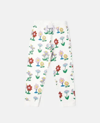 Flower Print Drawstring Sweatpants