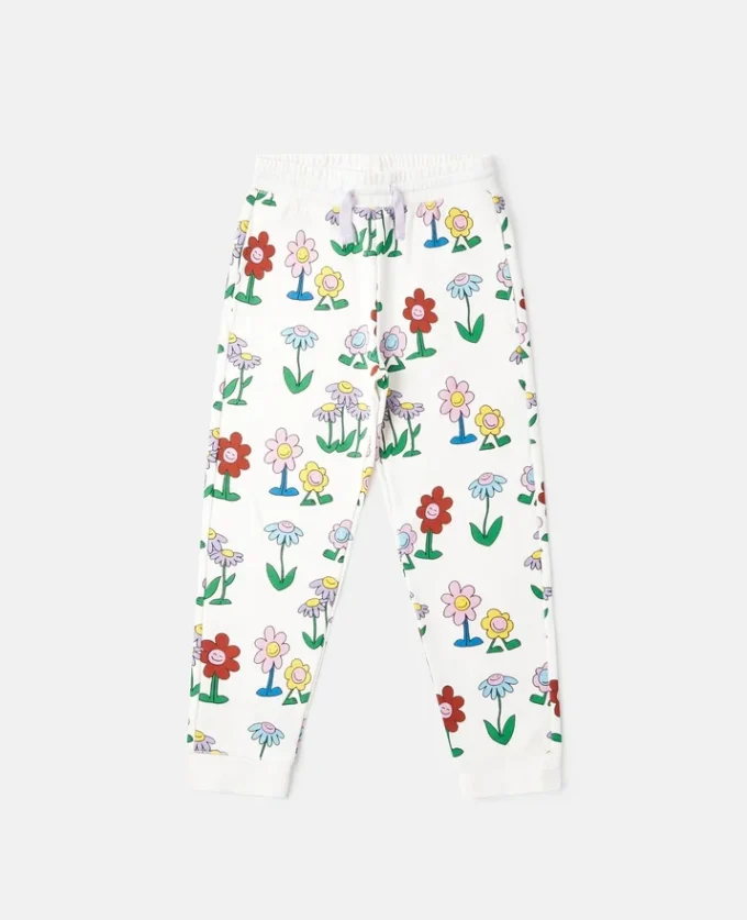 Flower Print Drawstring Sweatpants Flower Print Drawstring Sweatpants