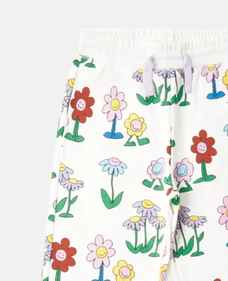 Flower Print Drawstring Sweatpants