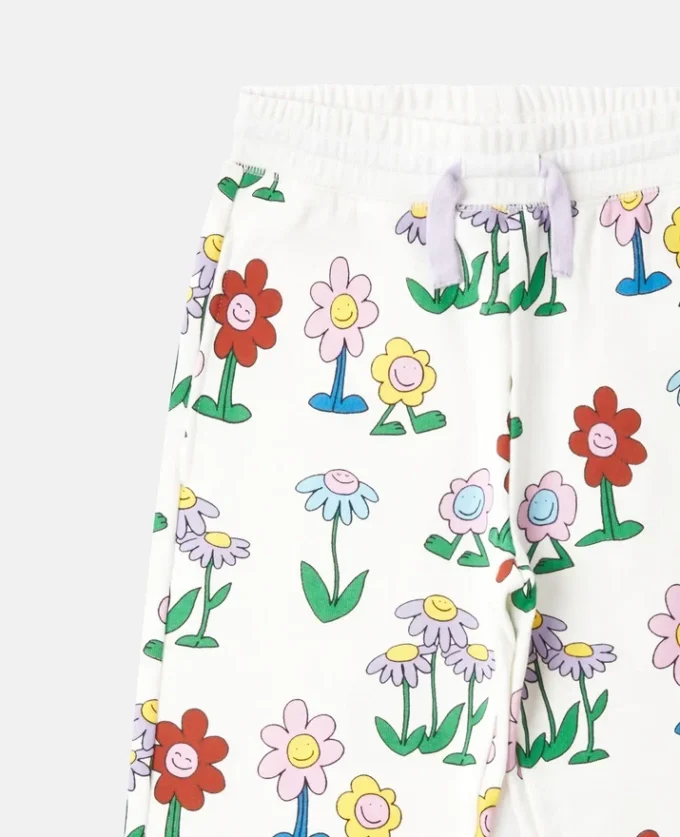 Flower Print Drawstring Sweatpants Flower Print Drawstring Sweatpants