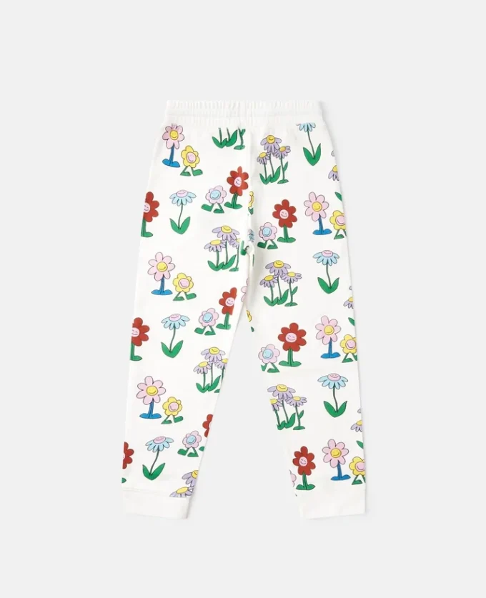 Flower Print Drawstring Sweatpants Flower Print Drawstring Sweatpants