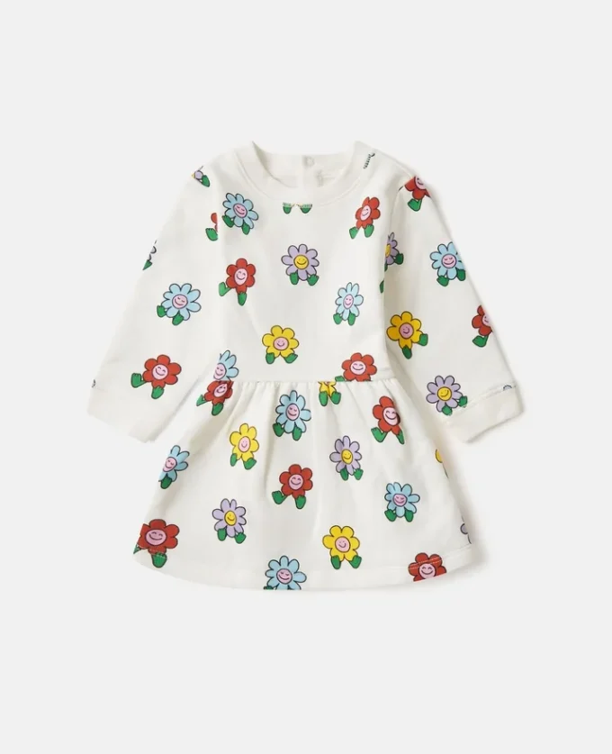 Flower Print Long-Sleeve Dress Flower Print Long-Sleeve Dress