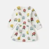 Flower Print Long-Sleeve Dress Flower Print Long-Sleeve Dress