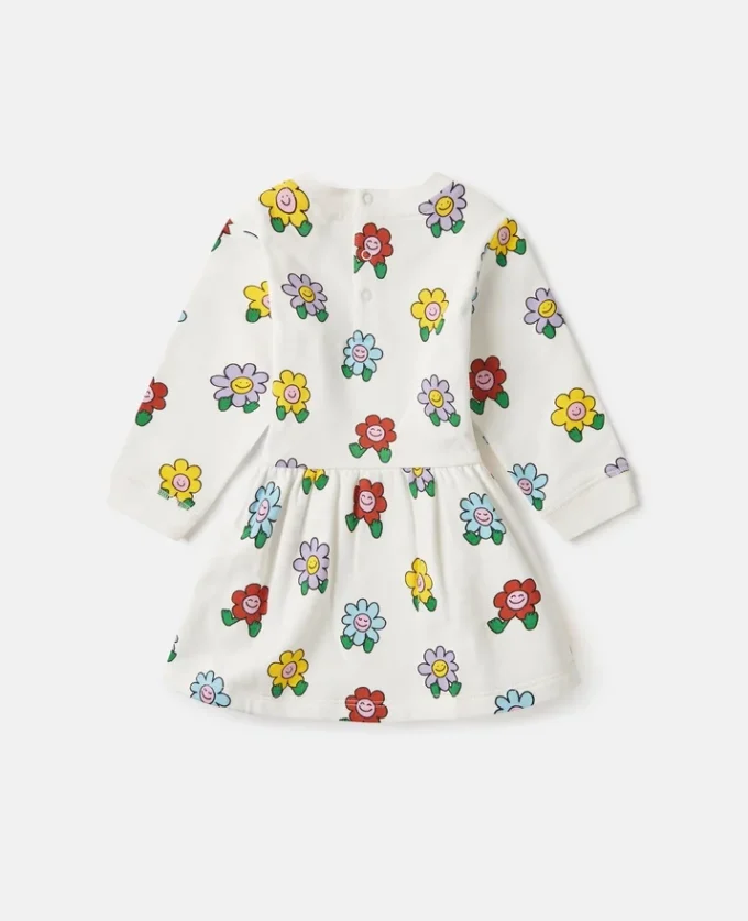 Flower Print Long-Sleeve Dress Flower Print Long-Sleeve Dress