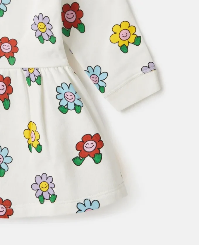 Flower Print Long-Sleeve Dress Flower Print Long-Sleeve Dress