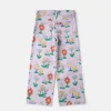 Flower Print Straight-Leg Denim Jeans Flower Print Straight-Leg Denim Jeans