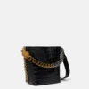 Frayme Croc-Effect Embossed Bucket Bag Frayme Croc-Effect Embossed Bucket Bag