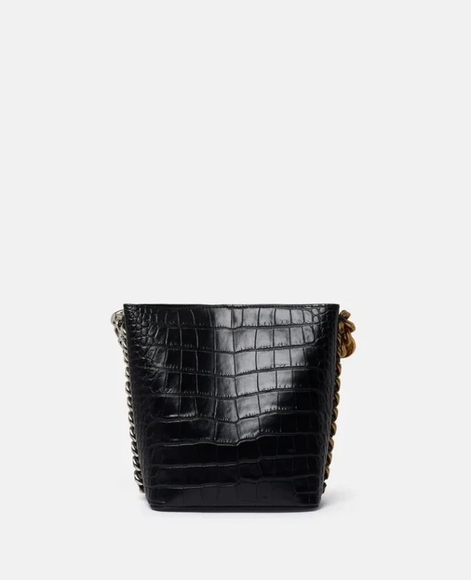 Frayme Croc-Effect Embossed Bucket Bag Frayme Croc-Effect Embossed Bucket Bag
