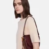 Frayme Croc-Effect Embossed Medium Flap Shoulder Bag Frayme Croc-Effect Embossed Medium Flap Shoulder Bag