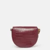 Frayme Croc-Effect Embossed Medium Flap Shoulder Bag Frayme Croc-Effect Embossed Medium Flap Shoulder Bag