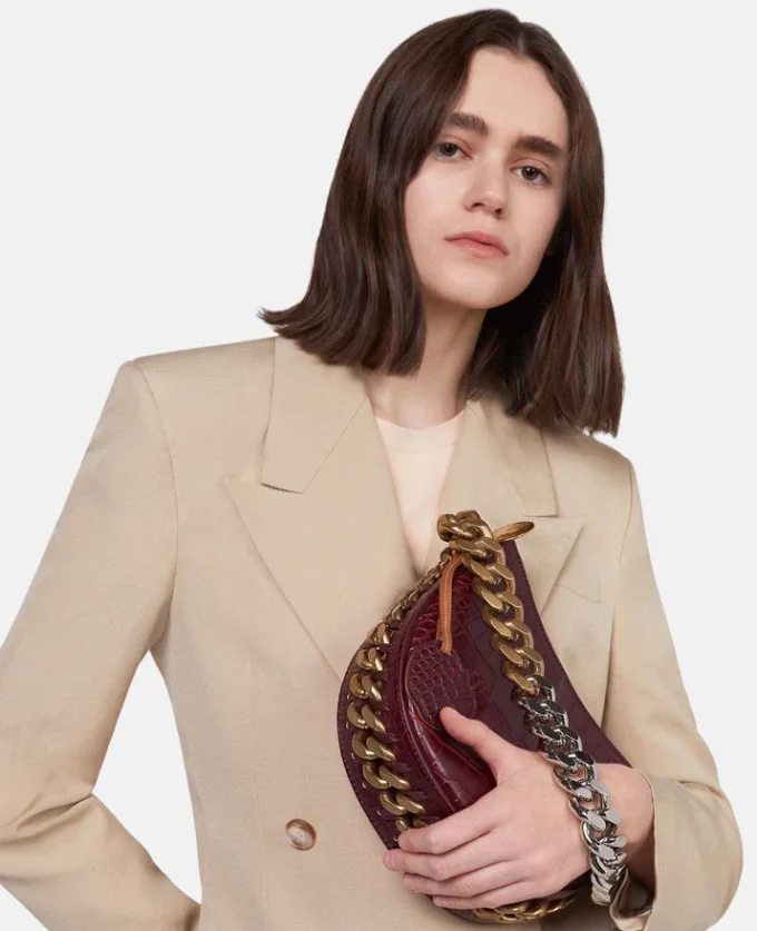 Frayme Croc-Effect Embossed Small Shoulder Bag Frayme Croc-Effect Embossed Small Shoulder Bag