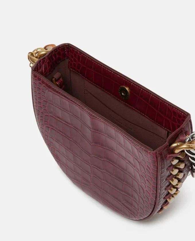 Frayme Croc-Effect Embossed Small Shoulder Bag Frayme Croc-Effect Embossed Small Shoulder Bag