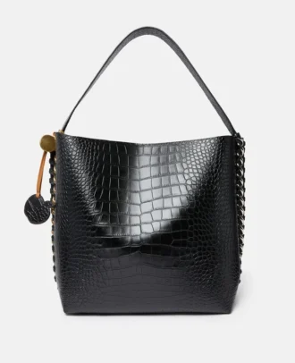 Frayme Croc-Effect Embossed Tote Bag