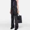 Frayme Croc-Effect Embossed Tote Bag Frayme Croc-Effect Embossed Tote Bag