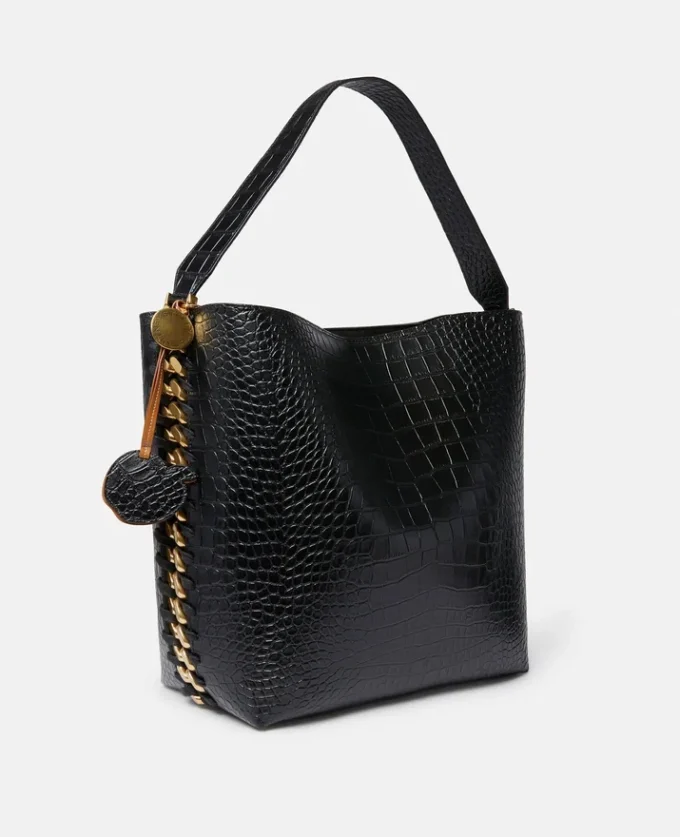 Frayme Croc-Effect Embossed Tote Bag Frayme Croc-Effect Embossed Tote Bag