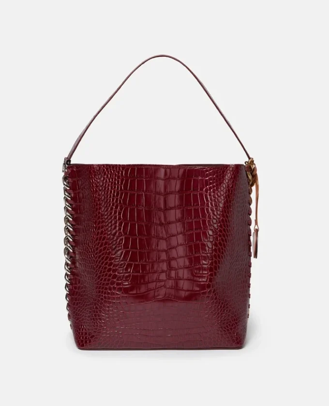 Frayme Croc-Effect Embossed Tote Bag Frayme Croc-Effect Embossed Tote Bag