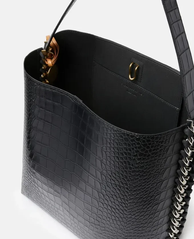 Frayme Croc-Effect Embossed Tote Bag Frayme Croc-Effect Embossed Tote Bag