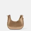 Frayme Metallic Zipped Mini Hobo Bag Frayme Metallic Zipped Mini Hobo Bag