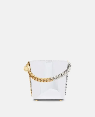 Frayme Mirrored Chrome-Finish Bucket Bag