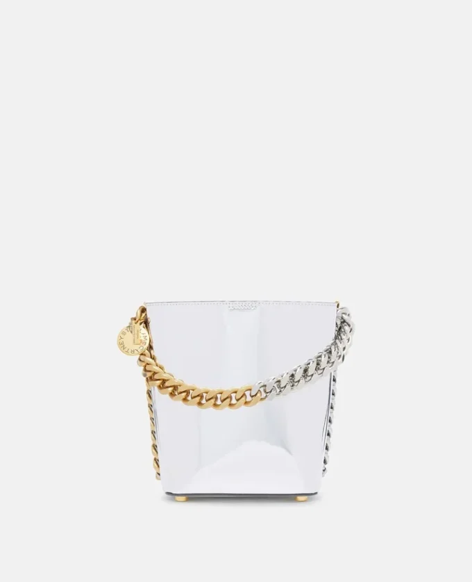 Frayme Mirrored Chrome-Finish Bucket Bag Frayme Mirrored Chrome-Finish Bucket Bag