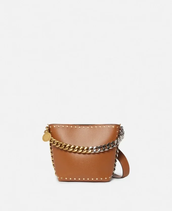 Frayme Studded Grainy Alter Mat Bucket Bag Frayme Studded Grainy Alter Mat Bucket Bag