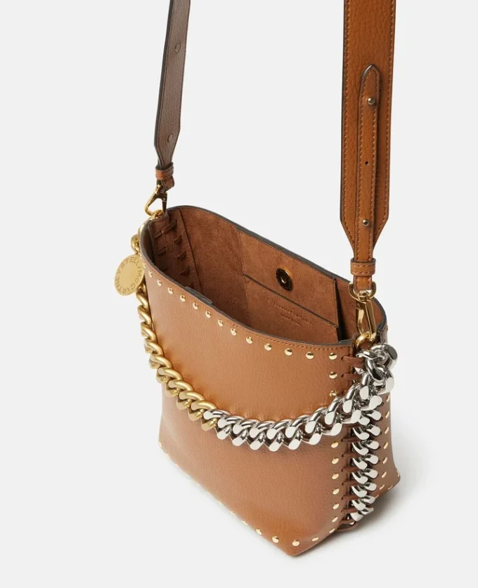 Frayme Studded Grainy Alter Mat Bucket Bag Frayme Studded Grainy Alter Mat Bucket Bag