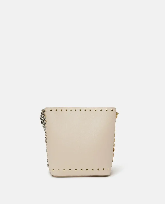 Frayme Studded Grainy Alter Mat Bucket Bag Frayme Studded Grainy Alter Mat Bucket Bag