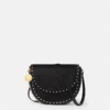 Frayme Studded Grainy Alter Mat Medium Flap Shoulder Bag Frayme Studded Grainy Alter Mat Medium Flap Shoulder Bag