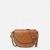 Frayme Studded Grainy Alter Mat Medium Flap Shoulder Bag Frayme Studded Grainy Alter Mat Medium Flap Shoulder Bag