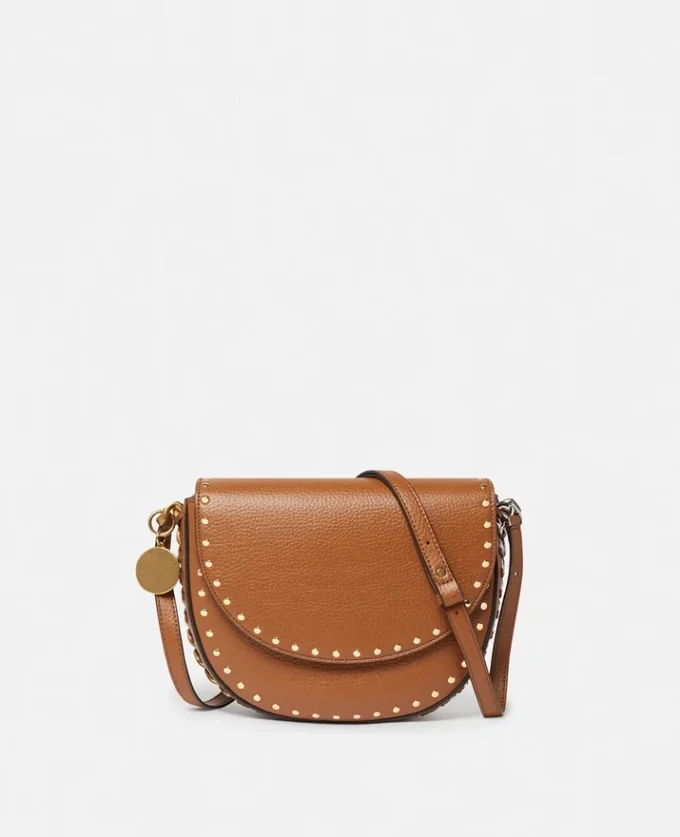 Frayme Studded Grainy Alter Mat Medium Flap Shoulder Bag Frayme Studded Grainy Alter Mat Medium Flap Shoulder Bag