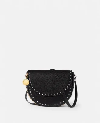 Frayme Studded Grainy Alter Mat Medium Flap Shoulder Bag Frayme Studded Grainy Alter Mat Medium Flap Shoulder Bag