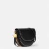 Frayme Studded Grainy Alter Mat Medium Flap Shoulder Bag Frayme Studded Grainy Alter Mat Medium Flap Shoulder Bag