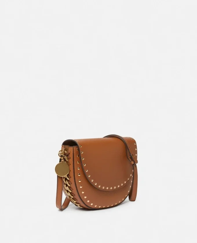 Frayme Studded Grainy Alter Mat Medium Flap Shoulder Bag Frayme Studded Grainy Alter Mat Medium Flap Shoulder Bag