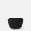Frayme Studded Grainy Alter Mat Medium Flap Shoulder Bag Frayme Studded Grainy Alter Mat Medium Flap Shoulder Bag