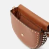 Frayme Studded Grainy Alter Mat Medium Flap Shoulder Bag Frayme Studded Grainy Alter Mat Medium Flap Shoulder Bag
