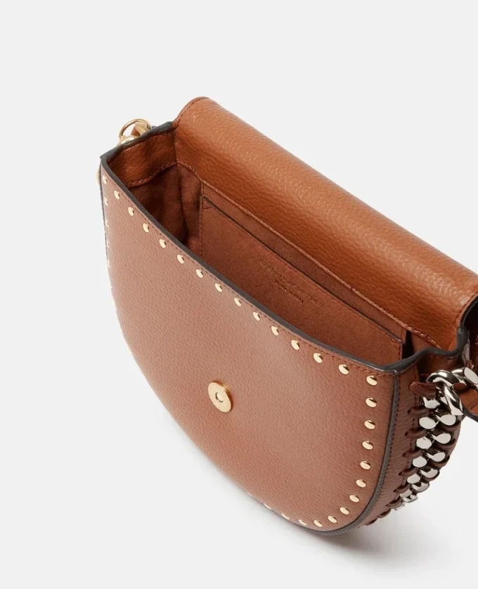 Frayme Studded Grainy Alter Mat Medium Flap Shoulder Bag Frayme Studded Grainy Alter Mat Medium Flap Shoulder Bag