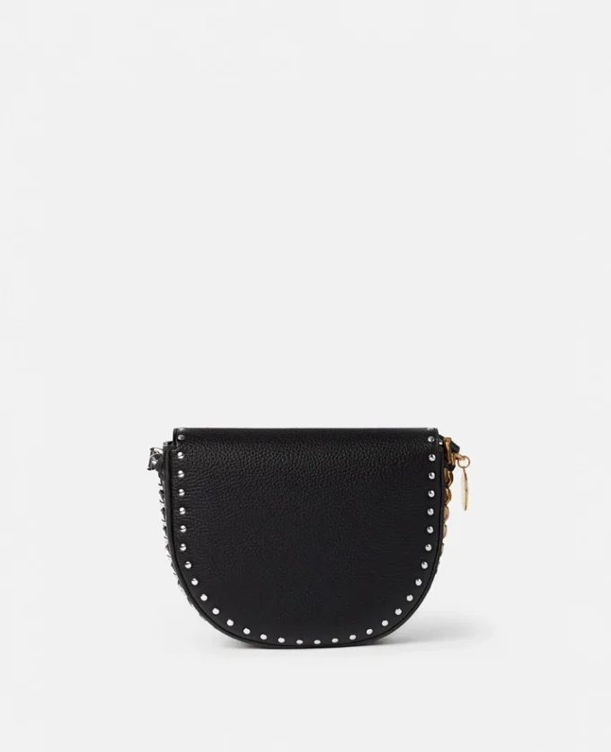 Frayme Studded Grainy Alter Mat Medium Flap Shoulder Bag Frayme Studded Grainy Alter Mat Medium Flap Shoulder Bag