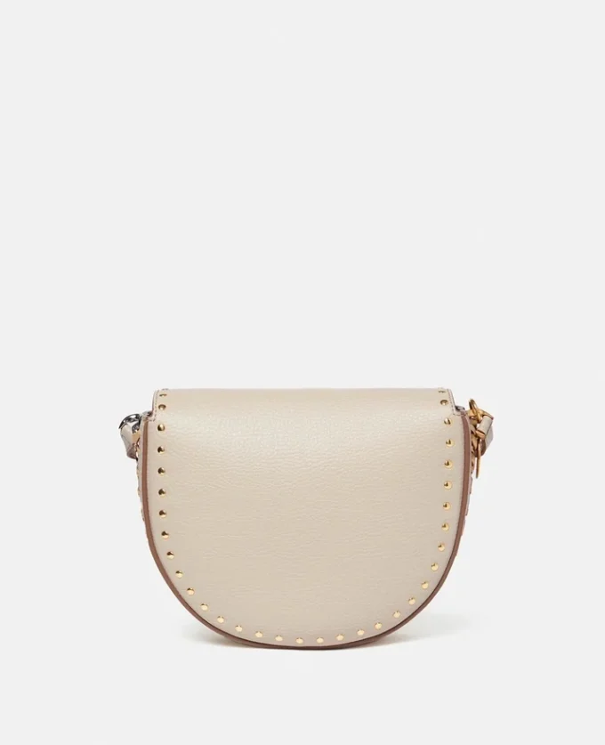 Frayme Studded Grainy Alter Mat Medium Flap Shoulder Bag Frayme Studded Grainy Alter Mat Medium Flap Shoulder Bag