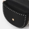 Frayme Studded Grainy Alter Mat Medium Flap Shoulder Bag Frayme Studded Grainy Alter Mat Medium Flap Shoulder Bag