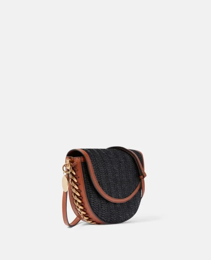 Frayme Woven Raffia Medium Flap Shoulder Bag Frayme Woven Raffia Medium Flap Shoulder Bag