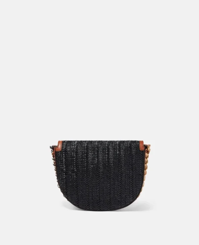 Frayme Woven Raffia Medium Flap Shoulder Bag Frayme Woven Raffia Medium Flap Shoulder Bag