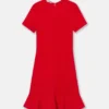 Frilled Short Sleeve Midi Dress Frilled Short Sleeve Midi Dress
