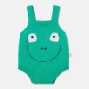 Frog Graphic Embroidered Romper Frog Graphic Embroidered Romper