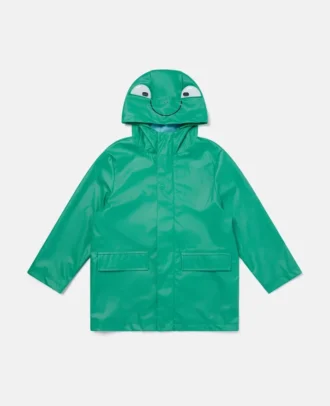 Frog Graphic Hooded Raincoat