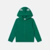 Frog Graphic Hooded Zipper Sweatshirt Frog Graphic Hooded Zipper Sweatshirt