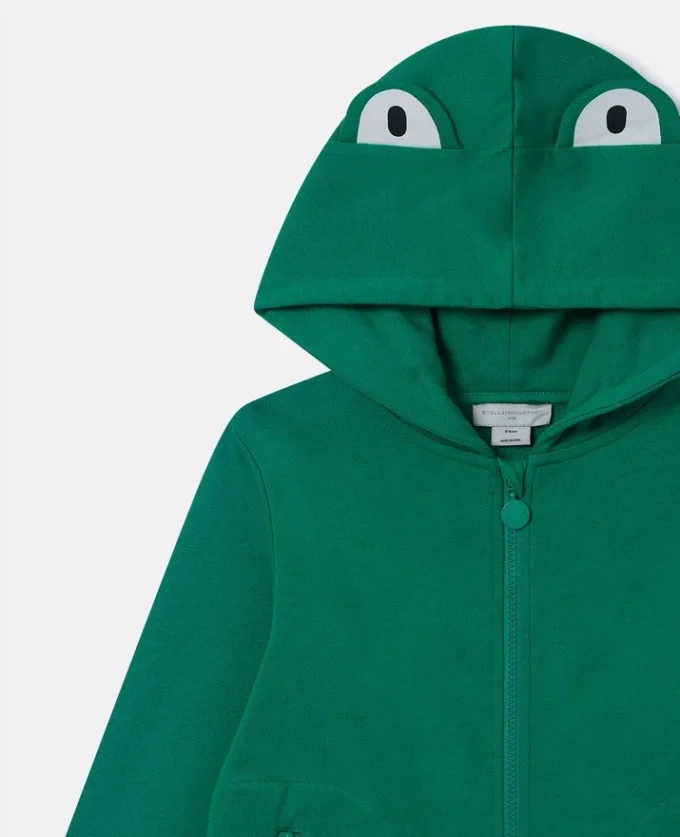 Frog Graphic Hooded Zipper Sweatshirt Frog Graphic Hooded Zipper Sweatshirt