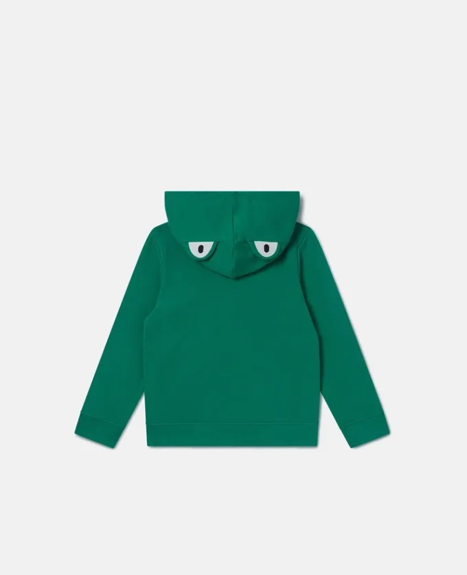 Frog Graphic Hooded Zipper Sweatshirt Frog Graphic Hooded Zipper Sweatshirt