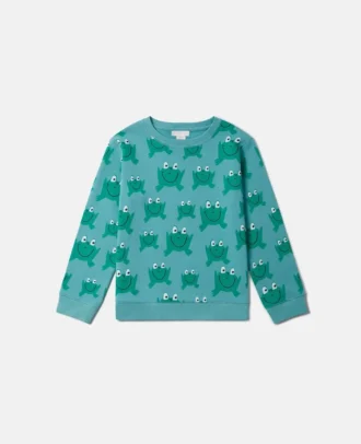 Frog Print Crewneck Sweatshirt